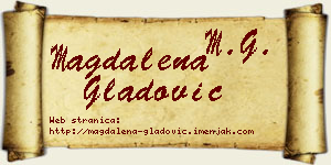 Magdalena Gladović vizit kartica
